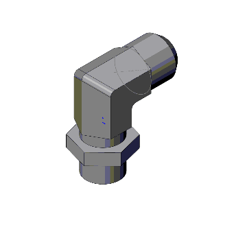 Adjust. elbow connector