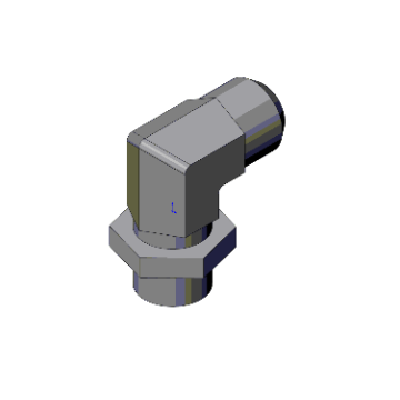 Adjust. elbow connector