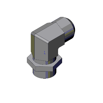 Adjust. elbow connector