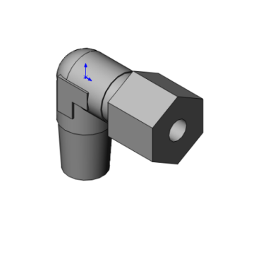 Adjust. elbow connector